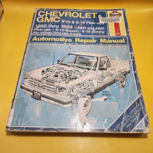 Haynes Automotive Repair Manual 24070 1982-1993 Chevrolet GMC S-10 S-15 Pickups